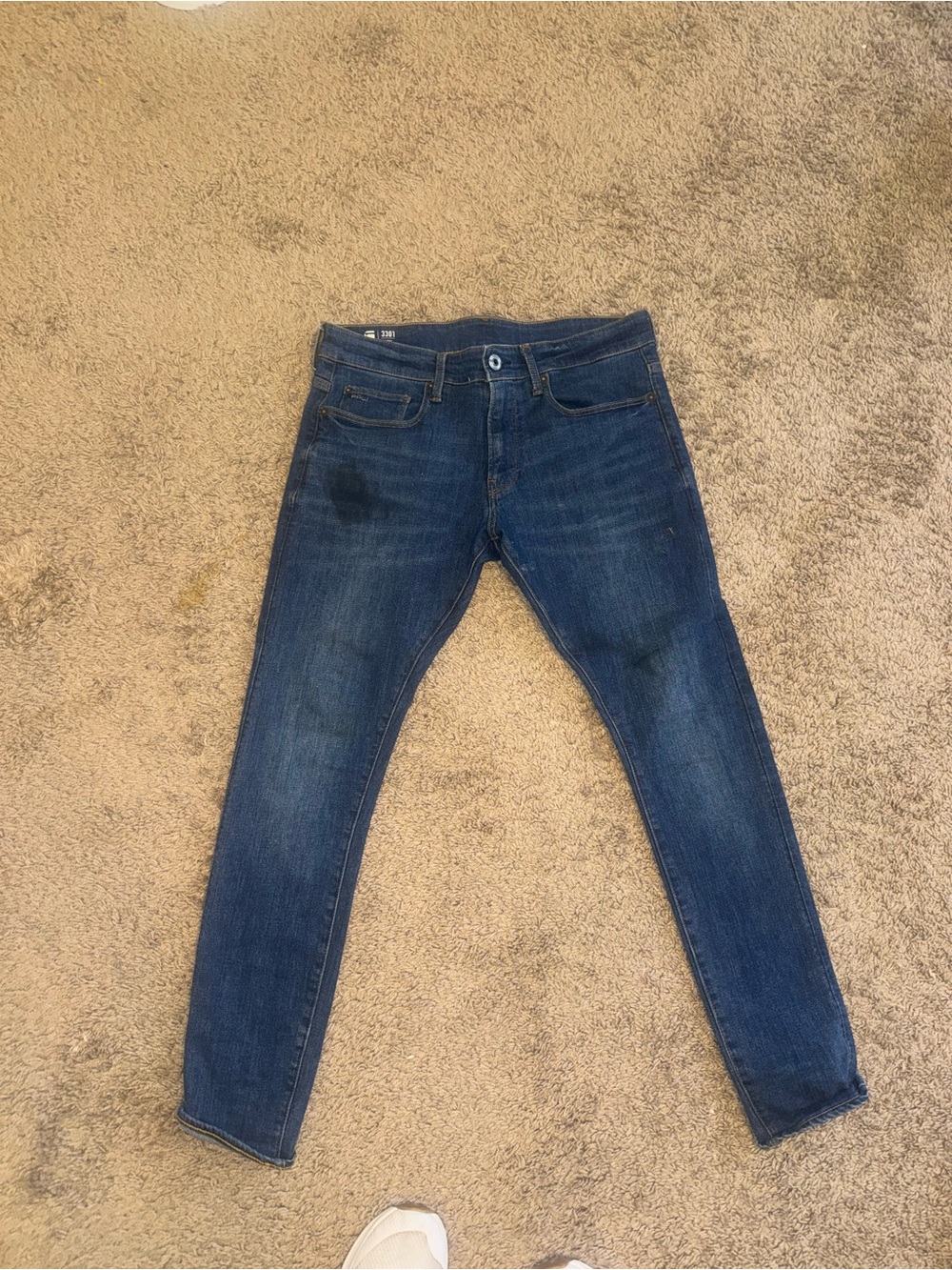 G-Star Raw Men's Skinny Jeans in Dark Blue Denim